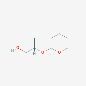 molecular formula C8H16O3 B13389843 1-Propanol, 2-[(tetrahydro-2H-pyran-2-yl)oxy]- CAS No. 3539-39-7