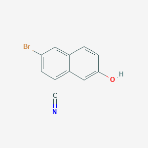 B1338986 3-Bromo-7-hydroxy-1-naphthonitrile CAS No. 550998-30-6