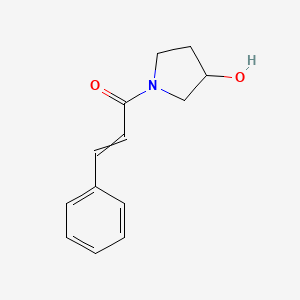 molecular formula C13H15NO2 B13389870 1-(3-Hydroxypyrrolidin-1-yl)-3-phenylprop-2-en-1-one 