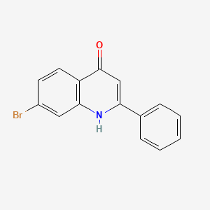 molecular formula C15H10BrNO B1338988 7-Bromo-4-hydroxy-2-phenylquinoline CAS No. 825620-24-4