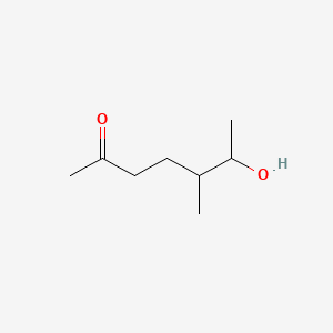 molecular formula C8H16O2 B13389898 6-Hydroxy-5-methylheptan-2-one 