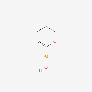 molecular formula C7H14O2Si B1338990 (3,4-Dihydro-2H-pyran-6-yl)dimethylsilanol CAS No. 304669-35-0