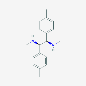 molecular formula C18H24N2 B13389911 (1R,2R)-N1,N2-Dimethyl-1,2-di-p-tolylethane-1,2-diamine 