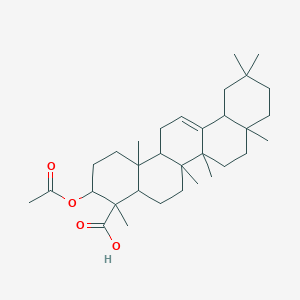molecular formula C32H50O4 B13389977 alpha-Boswellic acid acetate 