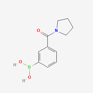 molecular formula C11H14BNO3 B1339016 3-(Pyrrolidine-1-carbonyl)phenylboronic acid CAS No. 723281-53-6
