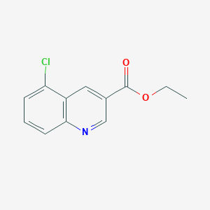 molecular formula C12H10ClNO2 B1339026 5-氯喹啉-3-羧酸乙酯 CAS No. 352521-48-3