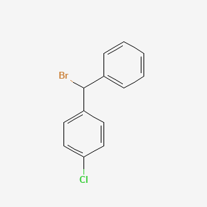 molecular formula C13H10BrCl B1339028 1-(Bromophenylmethyl)-4-chlorobenzene CAS No. 948-54-9