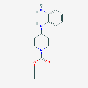 molecular formula C16H25N3O2 B1339030 叔丁基 4-(2-氨基苯基氨基)哌啶-1-羧酸酯 CAS No. 79099-00-6