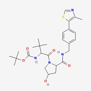 molecular formula C27H38N4O5S B13390301 VH032-Boc 