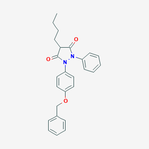 4-Butyl-2-phenyl-1-[4-(phenylmethoxy)phenyl]pyrazolidine-3,5-dione