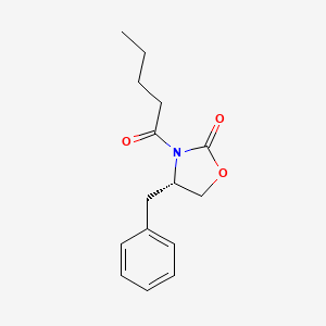 molecular formula C15H19NO3 B1339041 (S)-4-benzyl-3-pentanoyloxazolidin-2-one CAS No. 143868-89-7