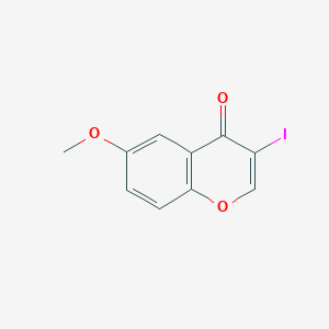 molecular formula C10H7IO3 B1339047 3-iodo-6-methoxy-4H-chromen-4-one 