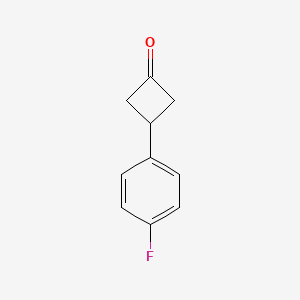 molecular formula C10H9FO B1339052 3-(4-Fluorophenyl)cyclobutan-1-one CAS No. 143589-42-8