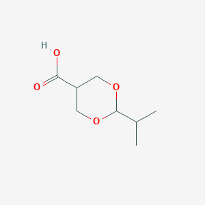 molecular formula C8H14O4 B133906 2-Isopropyl-1,3-dioxane-5-carboxylic Acid CAS No. 116193-72-7