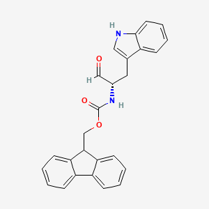 9H-fluoren-9-ylmethyl N-[(2S)-1-(1H-indol-3-yl)-3-oxopropan-2-yl]carbamate