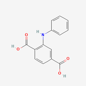 molecular formula C14H11NO4 B1339083 2-(Phenylamino)terephthalic acid CAS No. 566155-75-7