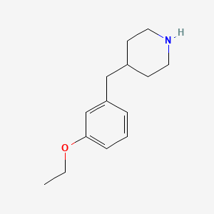molecular formula C14H21NO B1339090 4-(3-Ethoxy-benzyl)-piperidine CAS No. 782504-70-5
