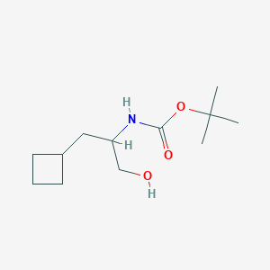molecular formula C12H23NO3 B1339091 tert-Butyl 1-cyclobutyl-3-hydroxypropan-2-ylcarbamate CAS No. 816429-99-9