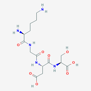 molecular formula C15H27N5O8 B1339093 H-Lys-Gly-Asp-Ser-OH 