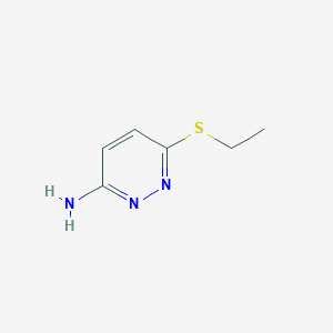 molecular formula C6H9N3S B1339094 3-Amino-6-(ethylthio)pyridazine CAS No. 89465-42-9