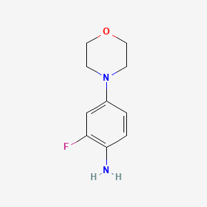 molecular formula C10H13FN2O B1339104 2-Fluoro-4-(morpholin-4-yl)aniline CAS No. 209960-29-2
