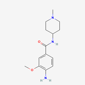 4-amino-3-methoxy-N-(1-methyl-4-piperidyl)benzamide
