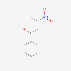 molecular formula C10H11NO3 B13391398 3-Nitro-1-phenyl-1-butanone CAS No. 7404-78-6