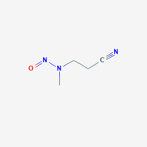 molecular formula C4H7N3O B133914 3-(METHYLNITROSAMINO)PROPIONITRILE CAS No. 60153-49-3