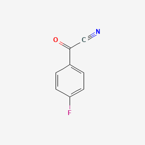 molecular formula C8H4FNO B1339142 4-Fluorobenzoyl cyanide CAS No. 658-13-9