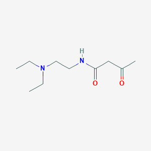 molecular formula C10H20N2O2 B13391450 Butanamide, N-[2-(diethylamino)ethyl]-3-oxo- CAS No. 590424-03-6