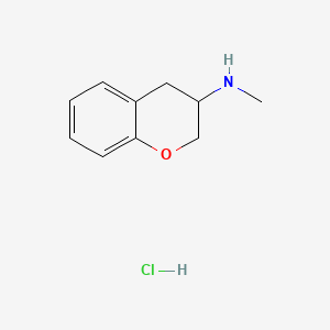 molecular formula C10H14ClNO B13391459 N-Methyl-3-chromanamine hydrochloride CAS No. 60575-26-0