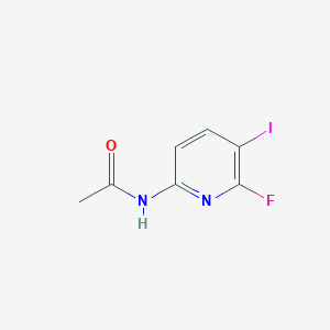 molecular formula C7H6FIN2O B1339147 N-(6-氟-5-碘吡啶-2-基)乙酰胺 CAS No. 884660-46-2
