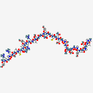 molecular formula C185H287N53O54S2 B13391474 H-DL-Ala-DL-Pro-DL-Leu-DL-Glu-DL-Pro-DL-Val-DL-Tyr-DL-Pro-Gly-DL-Asp-DL-Asn-DL-Ala-DL-xiThr-DL-Pro-DL-Glu-DL-Gln-DL-Met-DL-Ala-DL-Gln-DL-Tyr-DL-Ala-DL-Ala-DL-Asp-DL-Leu-DL-Arg-DL-Arg-DL-Tyr-DL-xiIle-DL-Asn-DL-Met-DL-Leu-DL-xiThr-DL-Arg-DL-Pro-DL-Arg-DL-Tyr-NH2 
