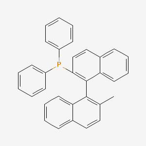 molecular formula C33H25P B13391485 (S)-2-Diphenylphosphino-2'-methyl-1,1'-binaphthyl 