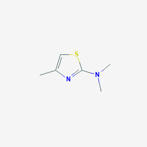 molecular formula C6H10N2S B1339149 N,N,4-Trimethylthiazol-2-amine CAS No. 6142-18-3