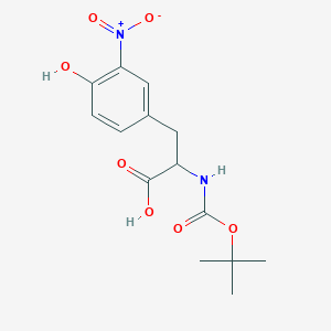 molecular formula C14H18N2O7 B13391499 Boc-Tyr(3-NO2)-OH CAS No. 92008-53-2