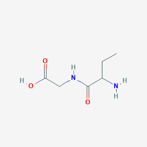 molecular formula C6H12N2O3 B13391562 (2-Aminobutanoyl)glycine 
