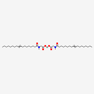 molecular formula C42H76CaN2O6 B13391578 Glycine, N-methyl-N-[(9Z)-1-oxo-9-octadecenyl]-, calcium salt 