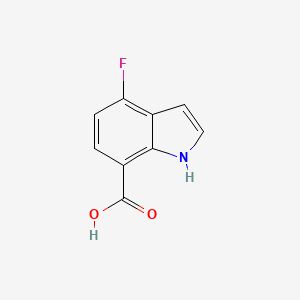 molecular formula C9H6FNO2 B1339158 4-氟-1H-吲哚-7-羧酸 CAS No. 313337-34-7