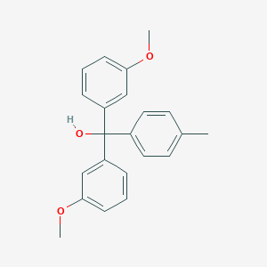 molecular formula C22H22O3 B13391580 3,3'-Dimethoxy-4''-methyltrityl alcohol 