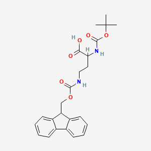 molecular formula C24H28N2O6 B13391601 (R)-2-(Boc-amino)-4-(Fmoc-amino)butanoic Acid 