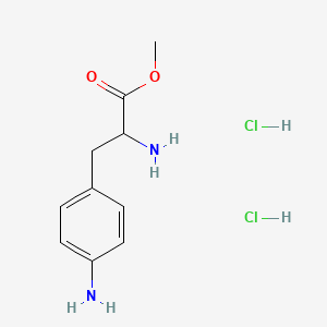 molecular formula C10H16Cl2N2O2 B13391643 Methyl 2-amino-3-(4-aminophenyl)propanoate;dihydrochloride 