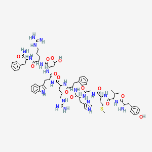 molecular formula C72H97N21O14S B13391658 Yvmghfrwdr F 