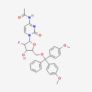 molecular formula C32H32FN3O7 B13391663 N4-Acetyl-5''-O-(4,4''-dimethoxytrityl)-2''-fluoro-2''-deoxycytidine 