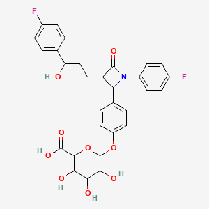 molecular formula C30H29F2NO9 B13391708 Ezetimibe glucuronide;Ezetimibe beta-D-glucuronide 