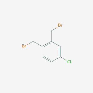 molecular formula C8H7Br2Cl B1339172 1,2-Bis(bromomethyl)-4-chlorobenzene CAS No. 31684-14-7