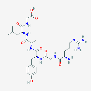 molecular formula C28H45N9O8 B1339177 H-Arg-gly-tyr-ala-leu-gly-OH 