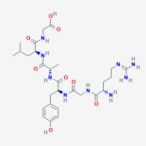 molecular formula C28H45N9O8 B1339177 H-Arg-gly-tyr-ala-leu-gly-OH CAS No. 59587-24-5