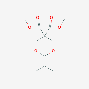 molecular formula C13H22O6 B133918 2-Isopropyl-1,3-dioxane-5,5-dicarboxylic acid diethyl ester CAS No. 35113-48-5