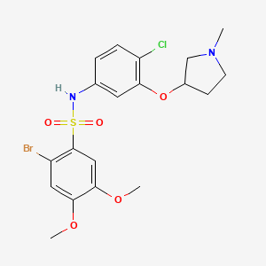 molecular formula C19H22BrClN2O5S B13391859 Dimethoxybenzenesulfonamide 